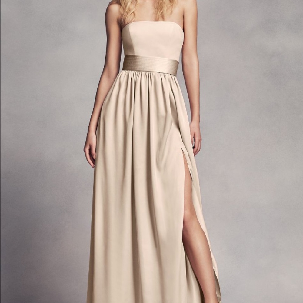 White by Vera Wang (Davids Bridal) Strapless Dress